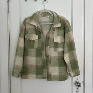 Nasty gal light green shacket